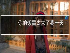 你的饭量太大了我一天都吃不了（你的太大了我吃不下去）