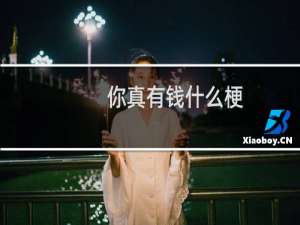 你真有钱什么梗