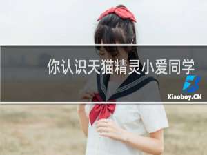 你认识天猫精灵小爱同学