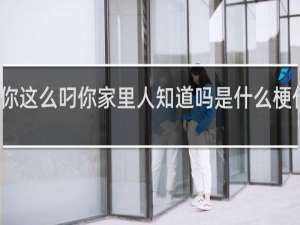 你这么叼你家里人知道吗是什么梗什么梗