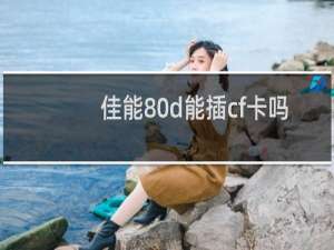 佳能80d能插cf卡吗