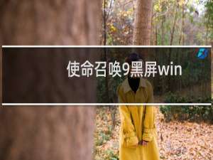 使命召唤9黑屏win10（Win7电脑运行玩使命召唤9出现黑屏如何解决）