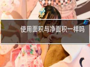 使用面积与净面积一样吗