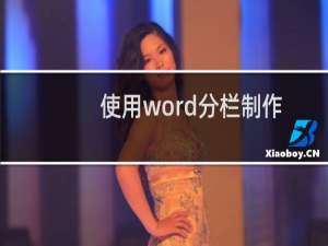 使用word分栏制作“康奈尔”电子笔记排版