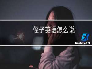 侄子英语怎么说