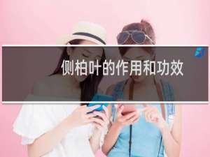 侧柏叶的作用和功效