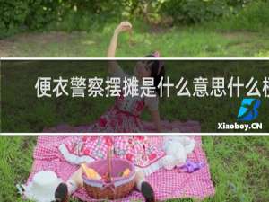 便衣警察摆摊是什么意思什么梗
