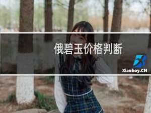 俄碧玉价格判断