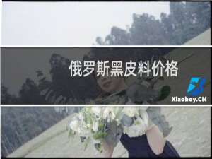 俄罗斯黑皮料价格