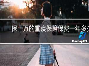 保十万的重疾保险保费一年多少
