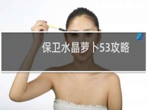 保卫水晶萝卜53攻略