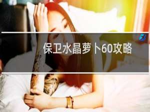 保卫水晶萝卜60攻略