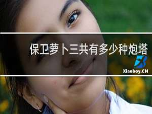 保卫萝卜三共有多少种炮塔