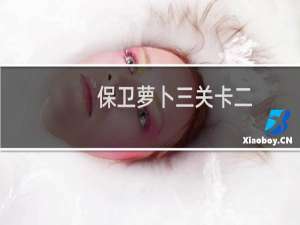 保卫萝卜三关卡二