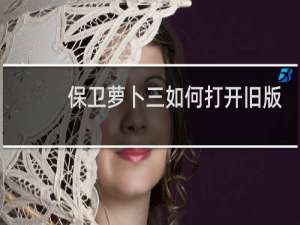 保卫萝卜三如何打开旧版