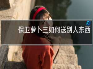 保卫萝卜三如何送别人东西