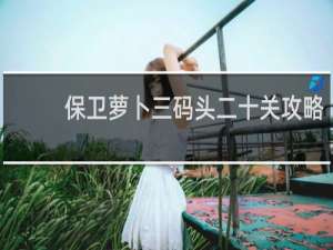保卫萝卜三码头二十关攻略