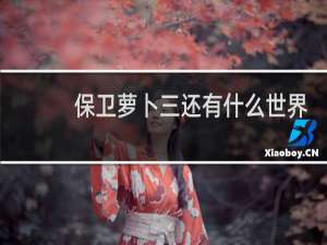 保卫萝卜三还有什么世界