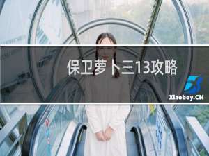 保卫萝卜三13攻略