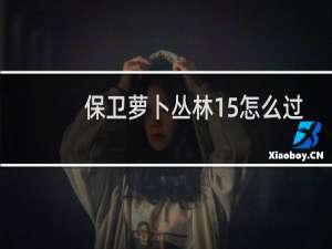 保卫萝卜丛林15怎么过