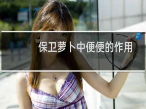 保卫萝卜中便便的作用