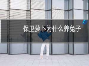 保卫萝卜为什么养兔子