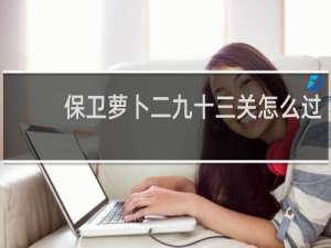 保卫萝卜二九十三关怎么过