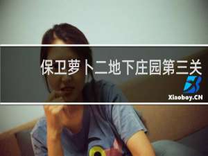 保卫萝卜二地下庄园第三关