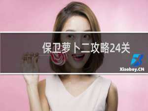 保卫萝卜二攻略24关