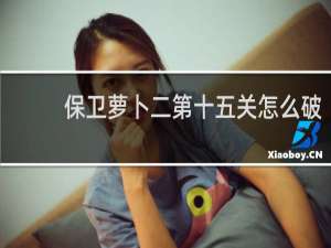 保卫萝卜二第十五关怎么破