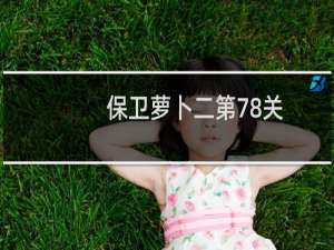 保卫萝卜二第78关