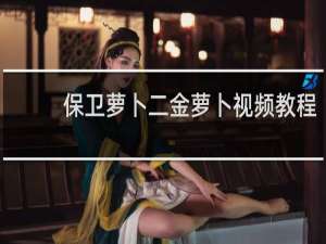 保卫萝卜二金萝卜视频教程