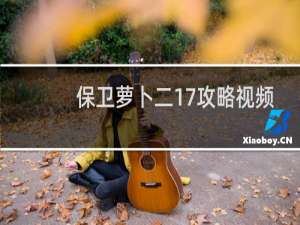 保卫萝卜二17攻略视频