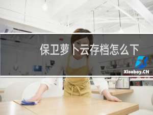 保卫萝卜云存档怎么下