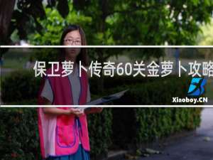 保卫萝卜传奇60关金萝卜攻略