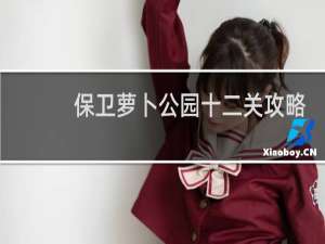 保卫萝卜公园十二关攻略