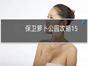 保卫萝卜公园攻略15