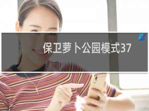 保卫萝卜公园模式37