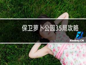 保卫萝卜公园35局攻略