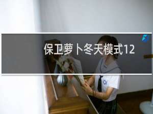 保卫萝卜冬天模式12