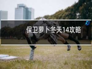 保卫萝卜冬天14攻略