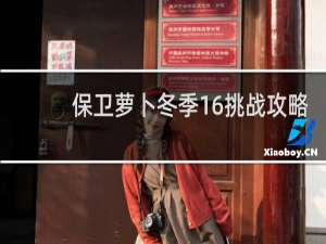 保卫萝卜冬季16挑战攻略