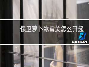 保卫萝卜冰雪关怎么开起