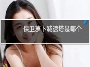 保卫萝卜减速塔是哪个