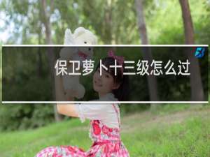 保卫萝卜十三级怎么过