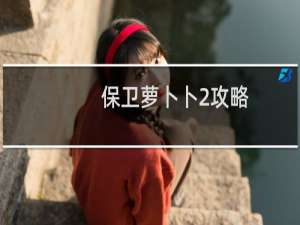 保卫萝卜卜2攻略