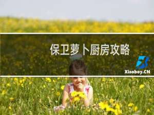 保卫萝卜厨房攻略