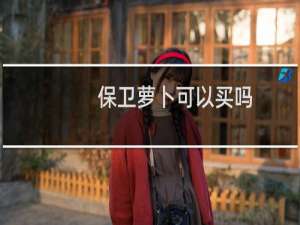 保卫萝卜可以买吗