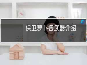 保卫萝卜各武器介绍