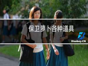 保卫萝卜各种道具